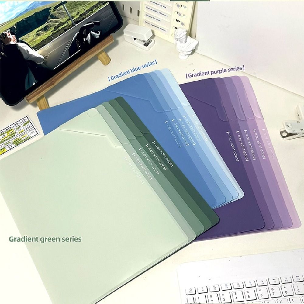 Document Organizer Folder - Gradient Large Capacity File Folders Sorting