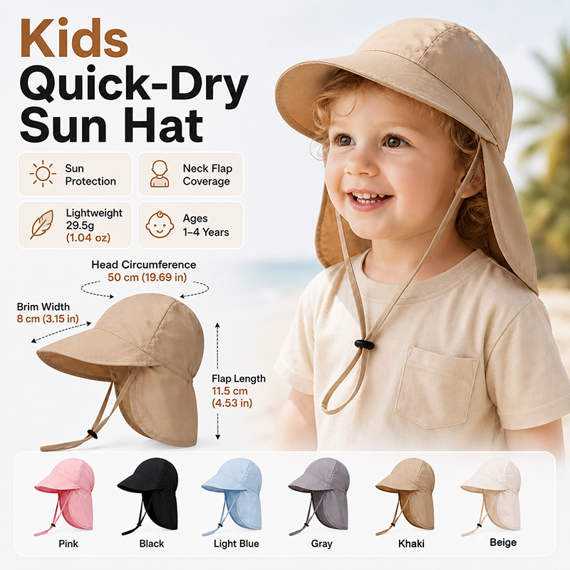 Travel Accessories Unisex - Quick Dry Baby Hats Summer Thin