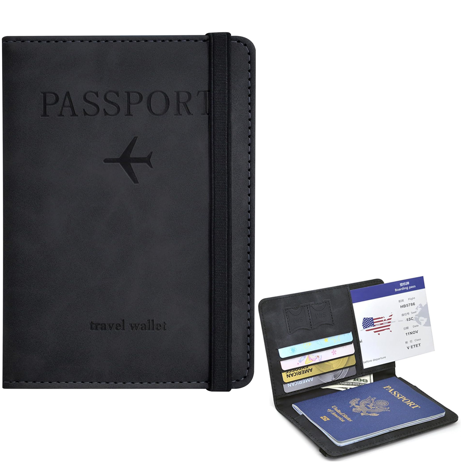Travel Accessories Rfid - Passport Holder Wallet Cover Travel Essentials