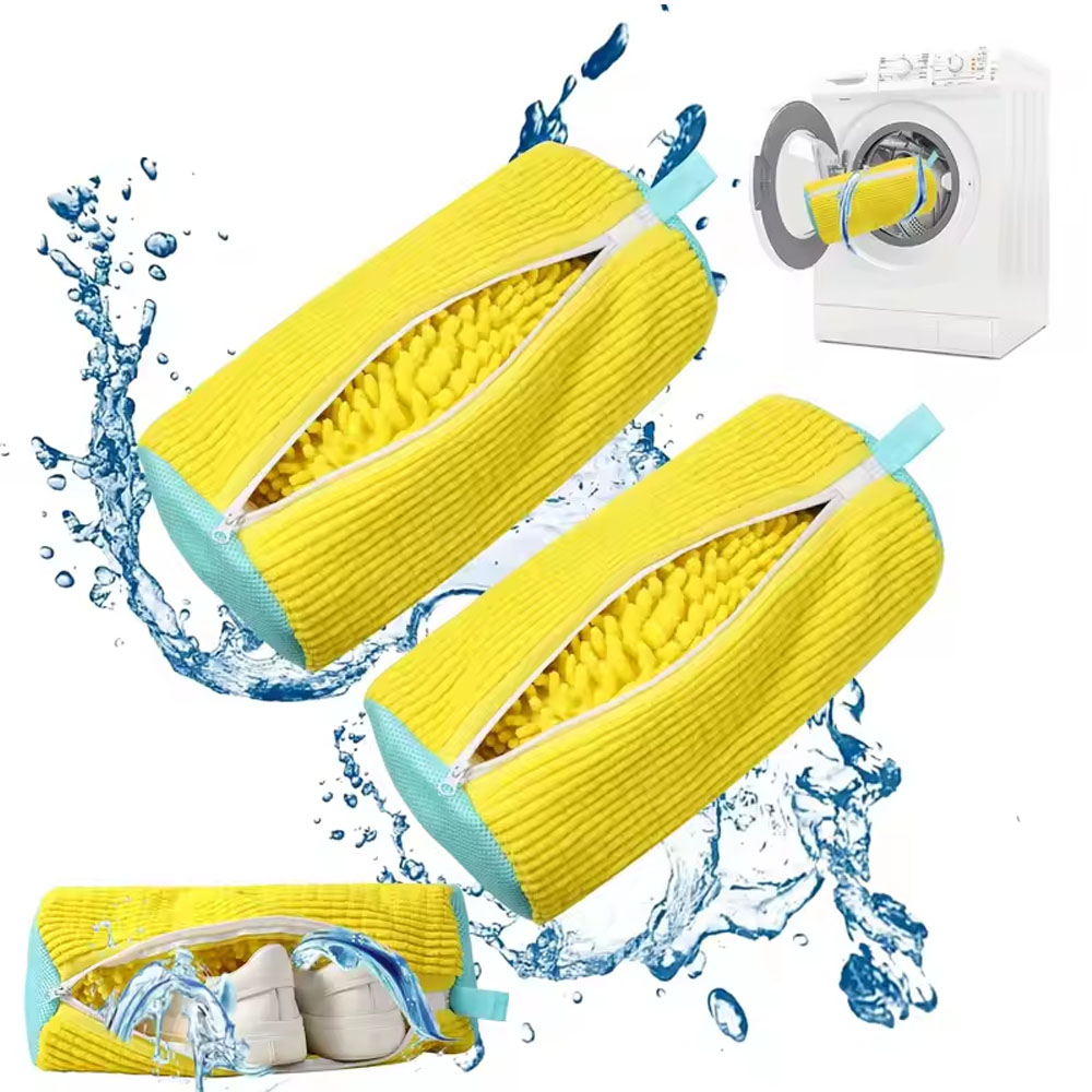 Shoe Bag Travel - 2PCS Chenille Shoe Laundry Bags Non-Abrasive