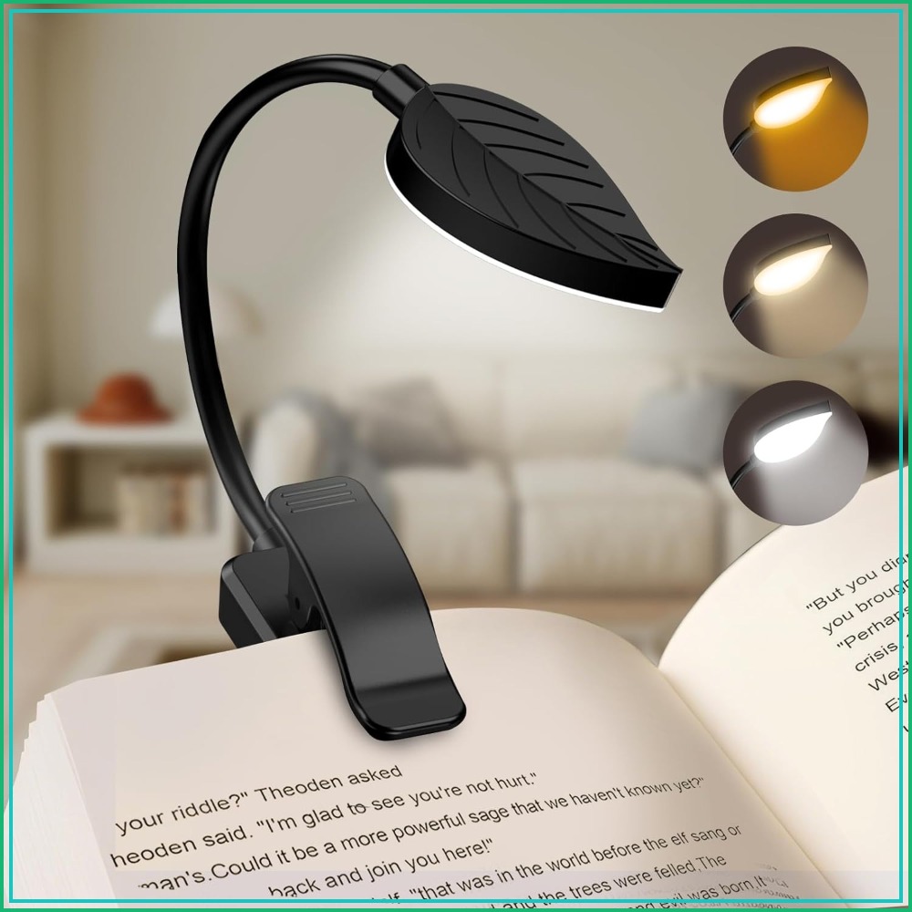 Book Light Flexible - Rechargeable Book Light for Reading at