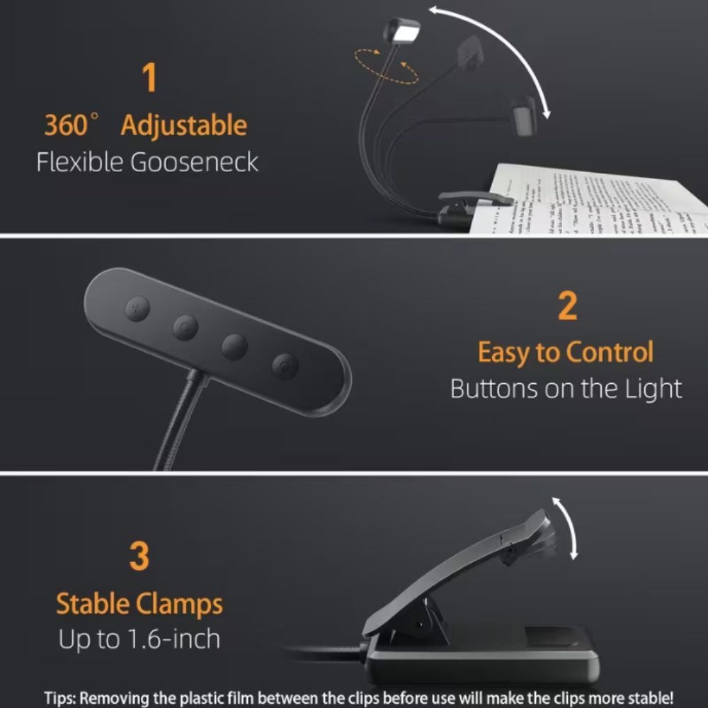 Rechargeable USB Rechargeable  – обзор и цена Book Light Flexible