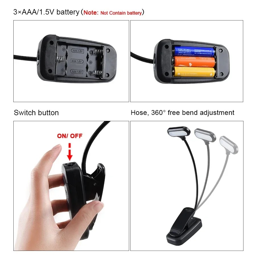 Mini LED Book Light with Clip, – обзор и цена Book Light Flexible