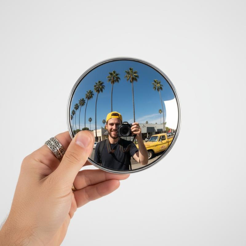 5cm Handheld Selfie Mirror Por – обзор и цена Travel Vlog Accessories