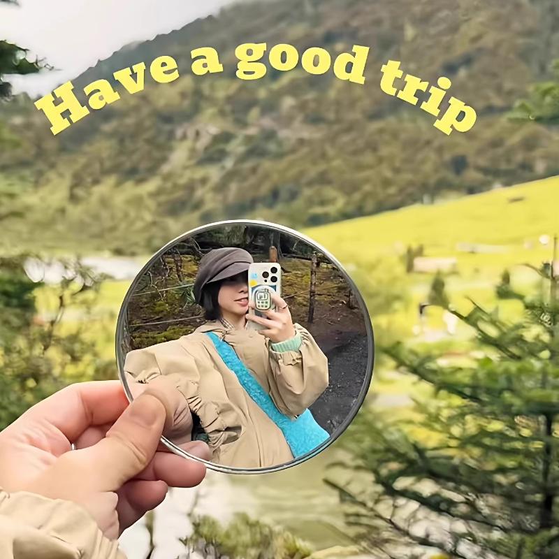 5cm Handheld Selfie Mirror Por – обзор и цена Travel Vlog Accessories