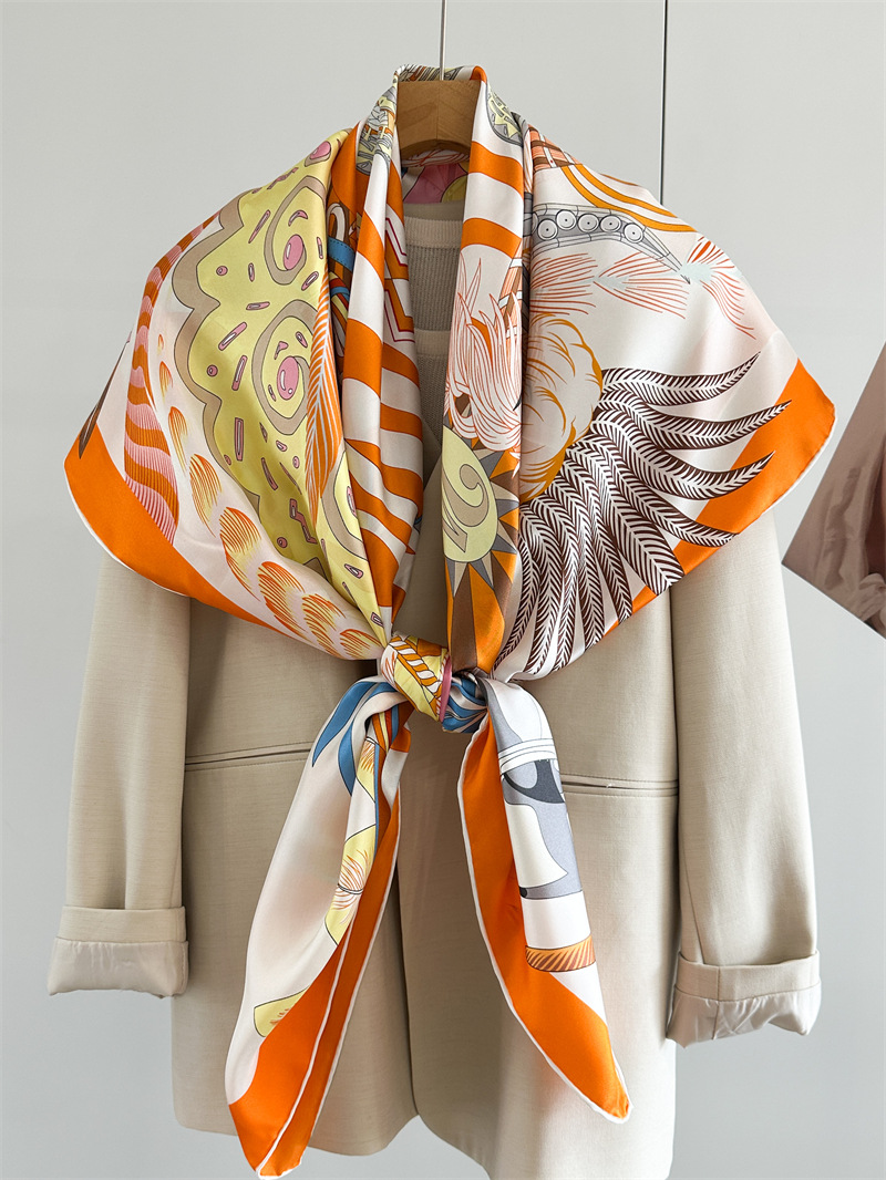 Designer Silk Scarf Women Spri – обзор и цена Travel Accessories Neck
