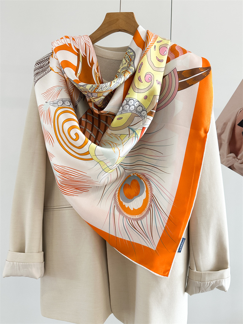 Designer Silk Scarf Women Spri – обзор и цена Travel Accessories Neck