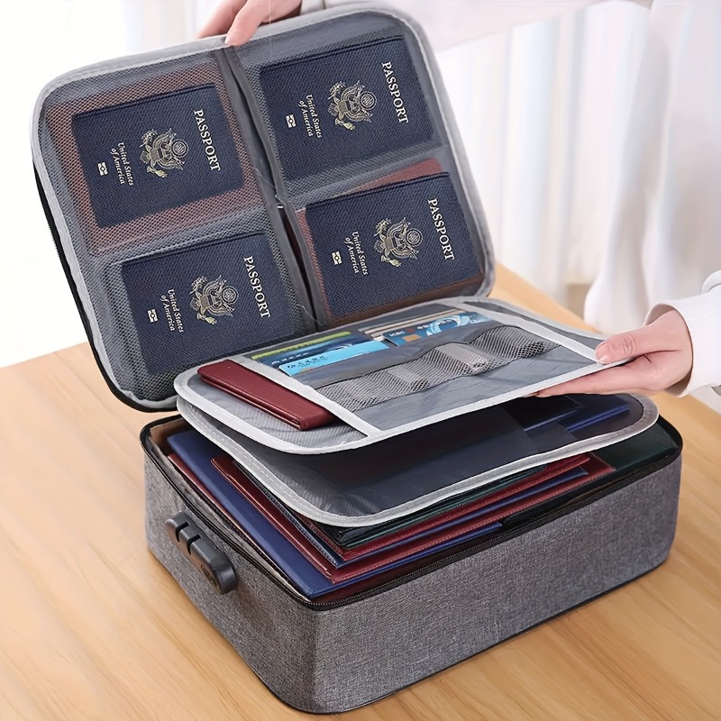 Lockable File Storage Bag,3-La – обзор и цена Document Organizer Folder