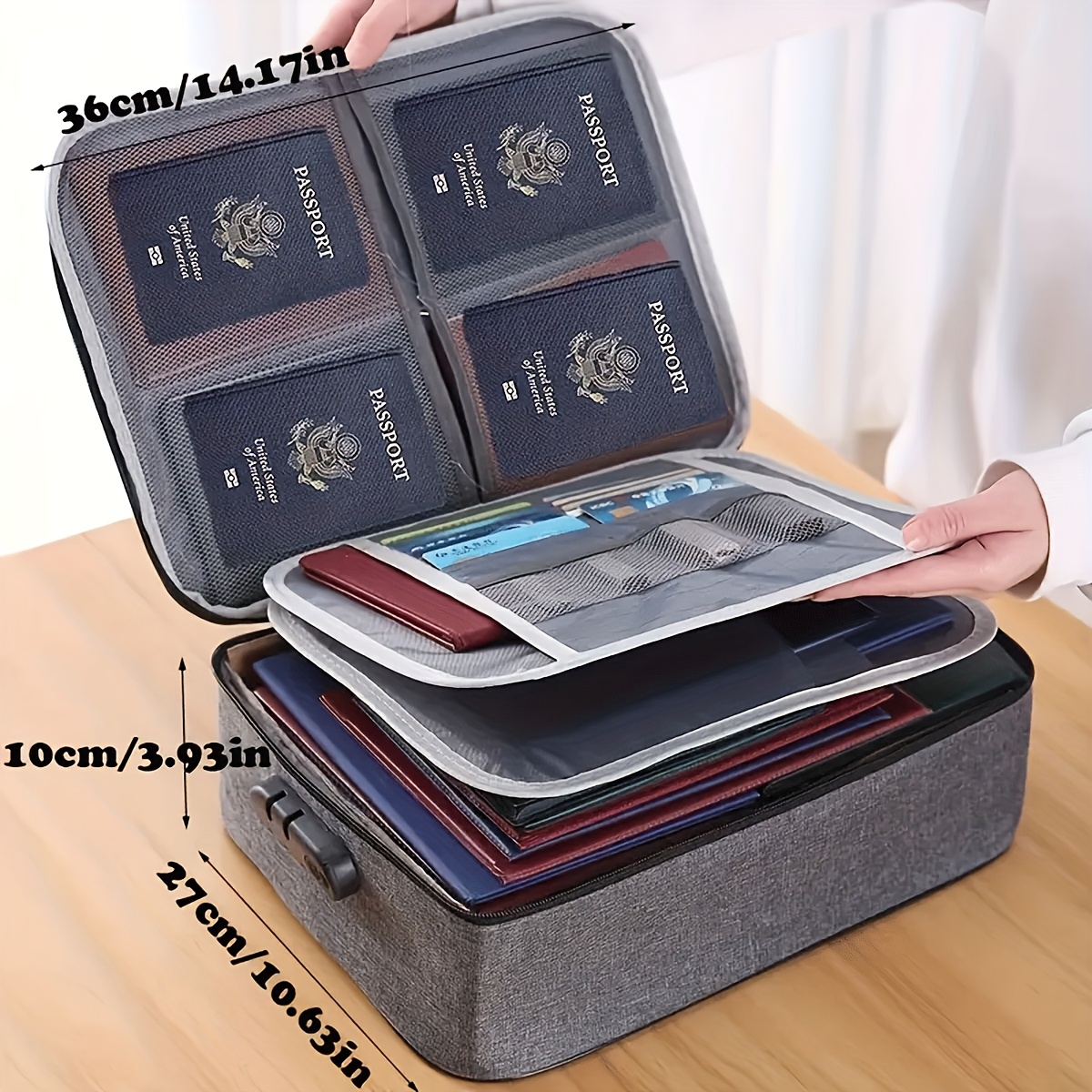 Lockable File Storage Bag,3-La – обзор и цена Document Organizer Folder