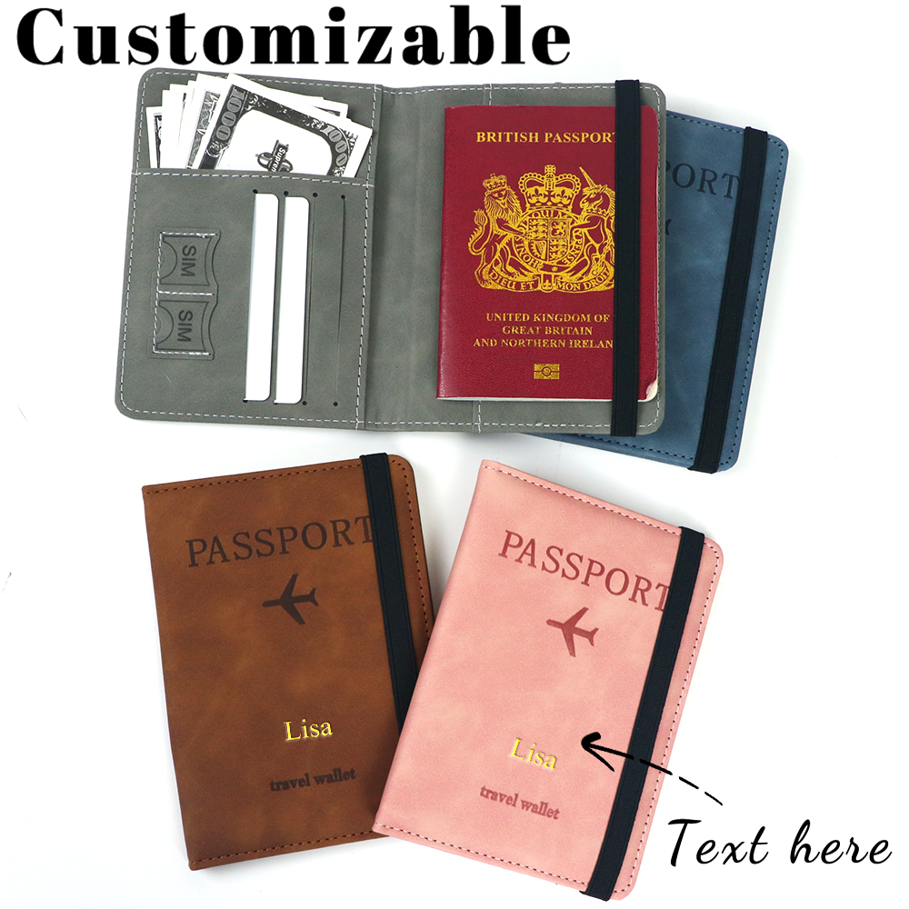 Customized name PU leather car – обзор и цена Travel Accessories Rfid