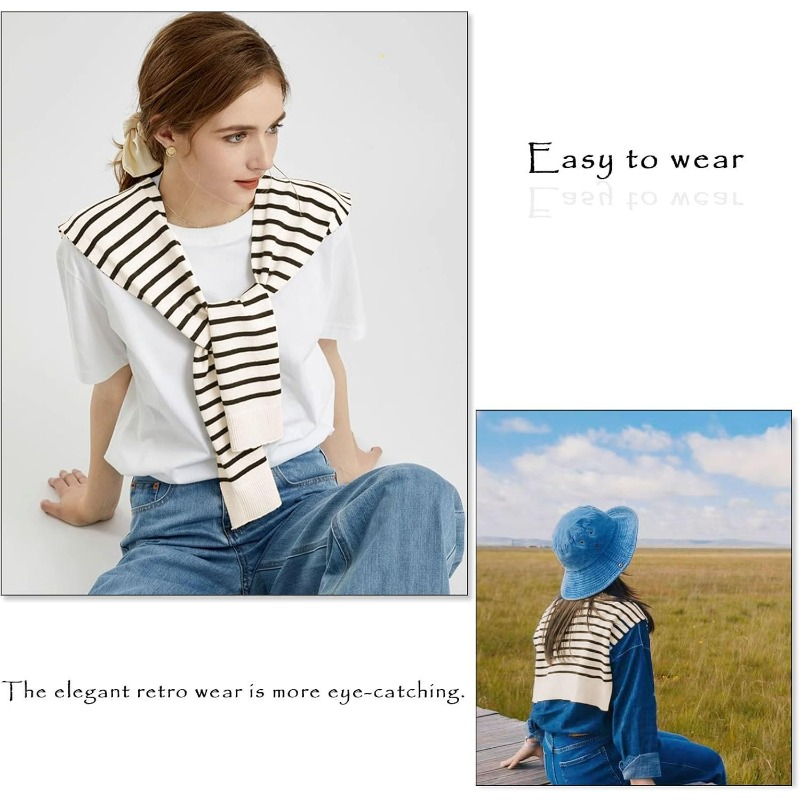 Knitted Striped Shawl Wrap Hig – обзор и цена Travel Accessories Neck