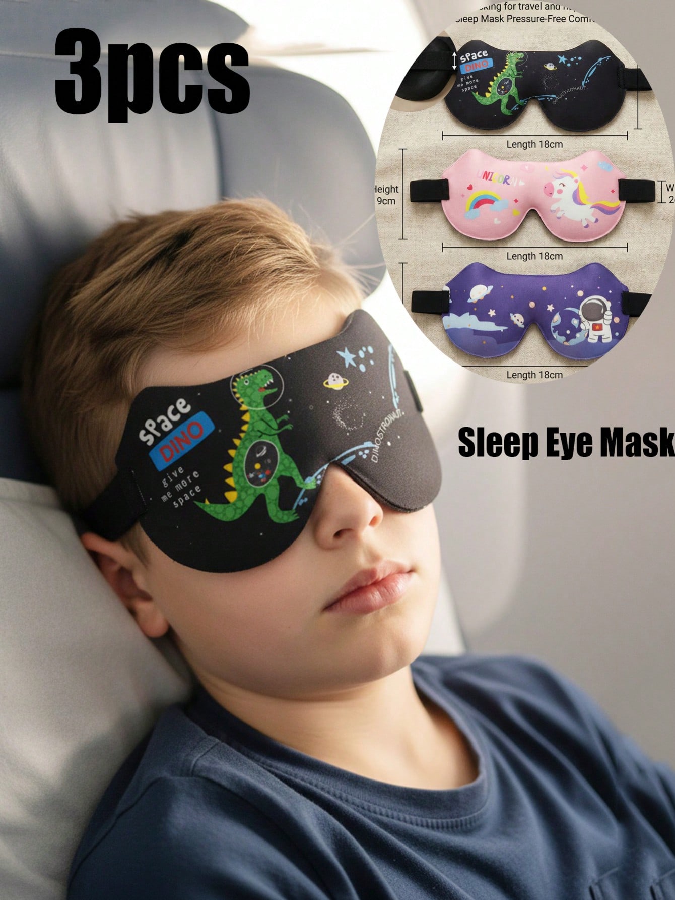 3Pcs Kids Adults 3D Stereo Sle – обзор и цена Eye Mask Sleep Travel