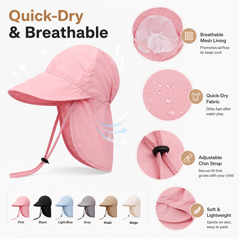 Quick Dry Baby Hats Summer Thi – обзор и цена Travel Accessories Unisex