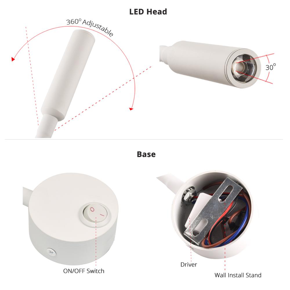 Bedside Working Study Reading  – обзор и цена Book Light Flexible
