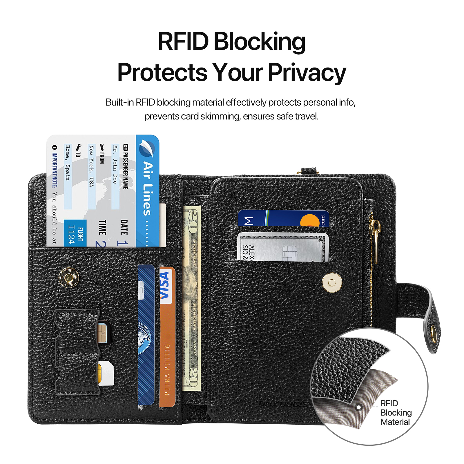 New Large Capacity Unisex Pass – обзор и цена Travel Accessories Rfid