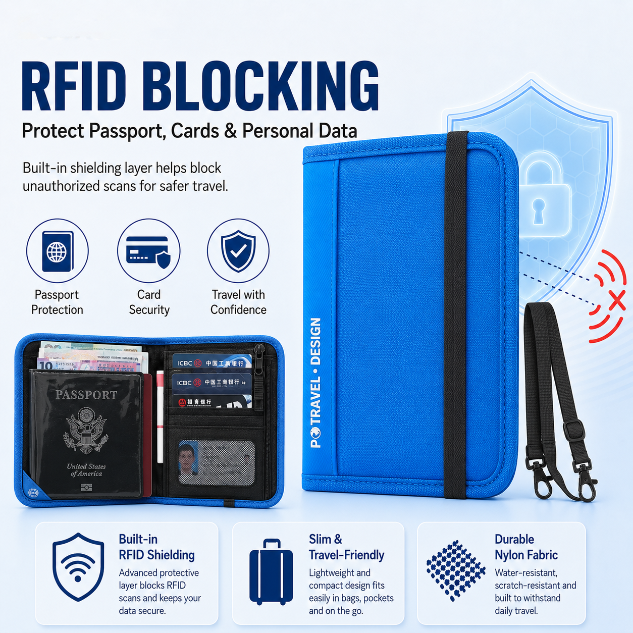 RFID Travel Wallet Passport Ho – обзор и цена Travel Accessories Rfid