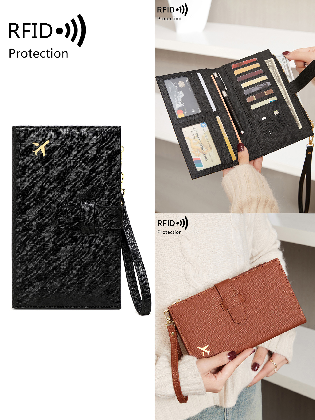 Fashionable PU leather airplan – обзор и цена Travel Accessories Rfid