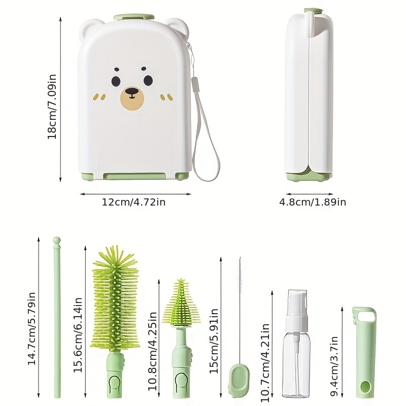 Travel Baby Bottle Brush Set - – обзор и цена Travel Accessories For 2 Year Old