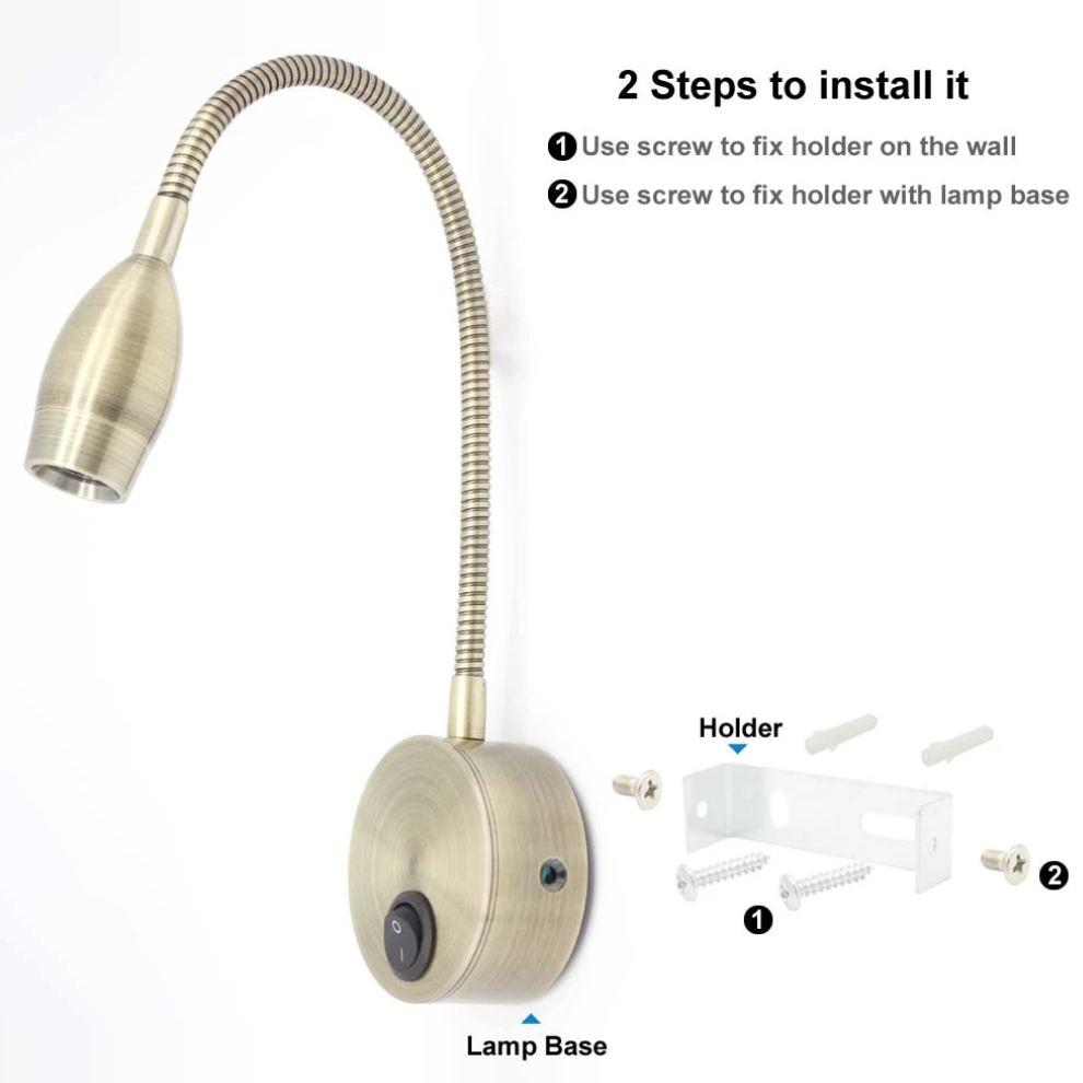 3W LED Flexible Reading Light  – обзор и цена Book Light Flexible
