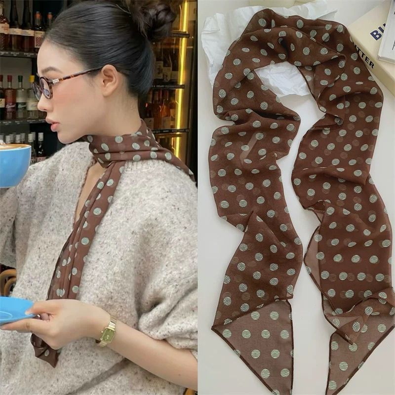 Women Brown Polka Dot Printed  – обзор и цена Travel Accessories Neck