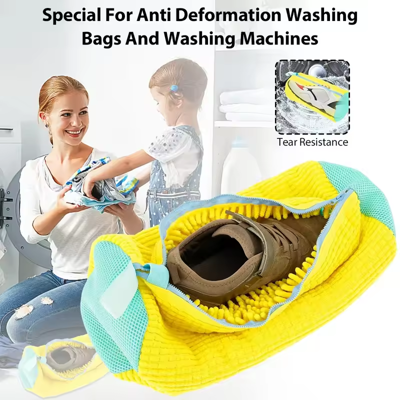 2PCS Chenille Shoe Laundry Bag – обзор и цена Shoe Bag Travel