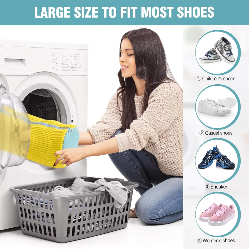2PCS Chenille Shoe Laundry Bag – обзор и цена Shoe Bag Travel