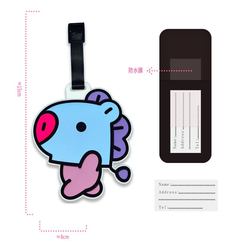 BT21 cartoon cute keychain Kaw – обзор и цена Travel Accessories Unisex