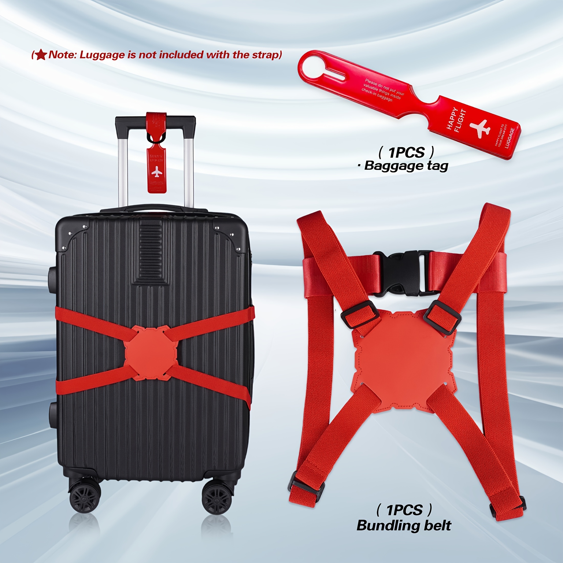 2-Piece Luggage Strap Set + Lu – обзор и цена Travel Accessories In Bulk