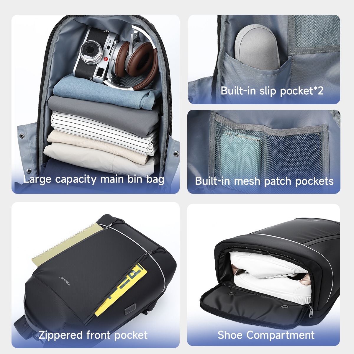 Tigernu Fashion Backpack Men T – обзор и цена Shoe Bag Travel