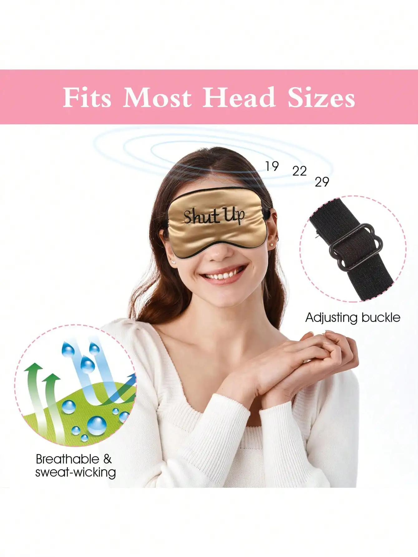 1pc/2pcs Funny Silk Sleeping E – обзор и цена Eye Mask Sleep Travel