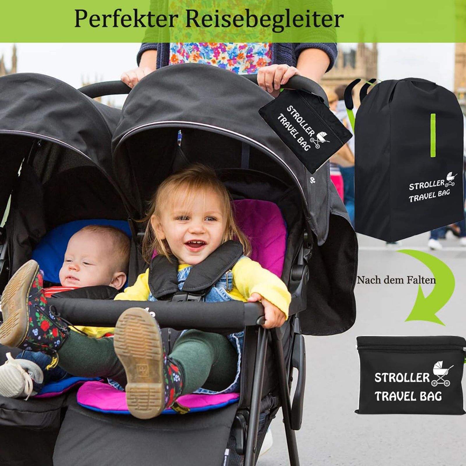 Baby Stroller Travel Bag With  – обзор и цена Travel Accessories For 2 Year Old
