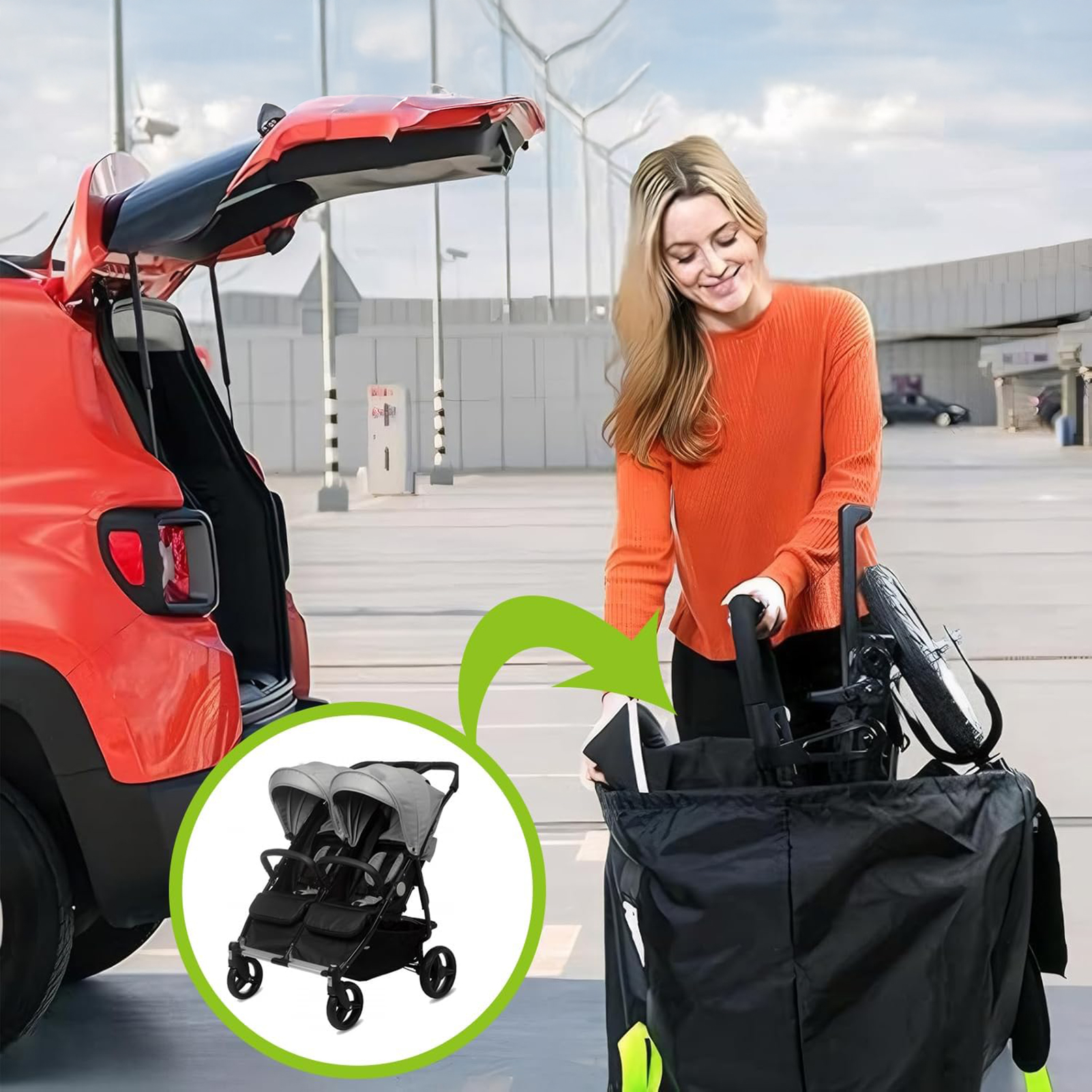 Baby Stroller Travel Bag With  – обзор и цена Travel Accessories For 2 Year Old