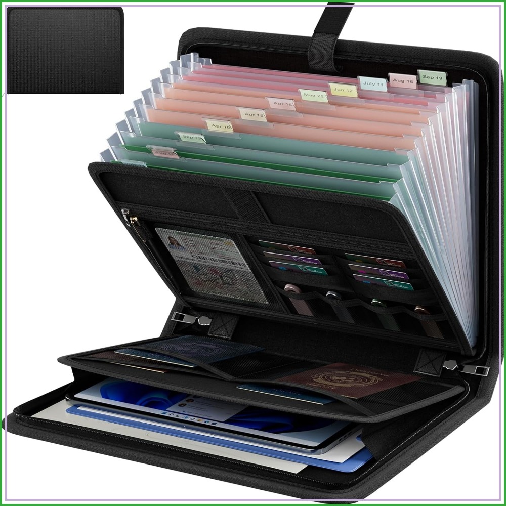 Fireproof Accordion File Organ – обзор и цена Document Organizer Folder