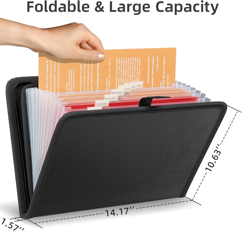 Fireproof Accordion File Organ – обзор и цена Document Organizer Folder
