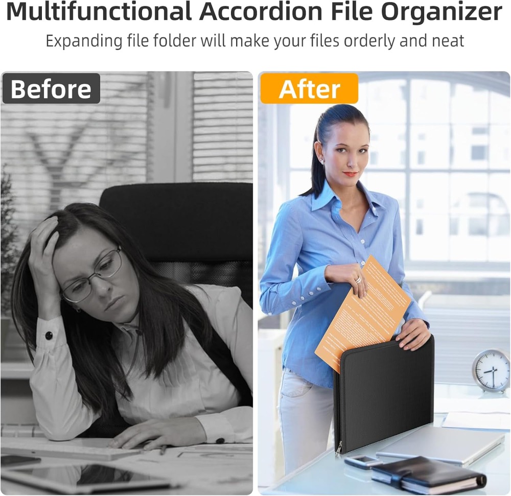 Fireproof Accordion File Organ – обзор и цена Document Organizer Folder