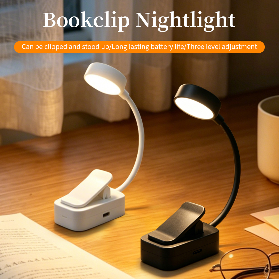 LED Desk Lamp Rechargeable Cli – обзор и цена Book Light Flexible