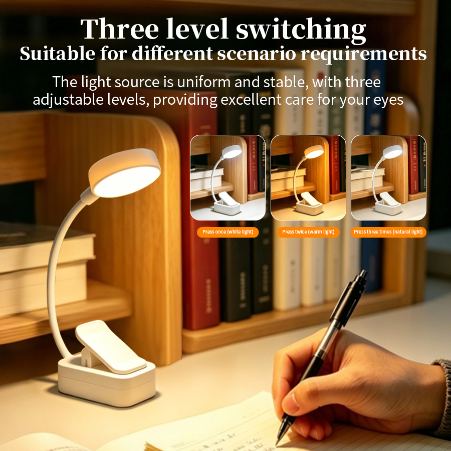 LED Desk Lamp Rechargeable Cli – обзор и цена Book Light Flexible