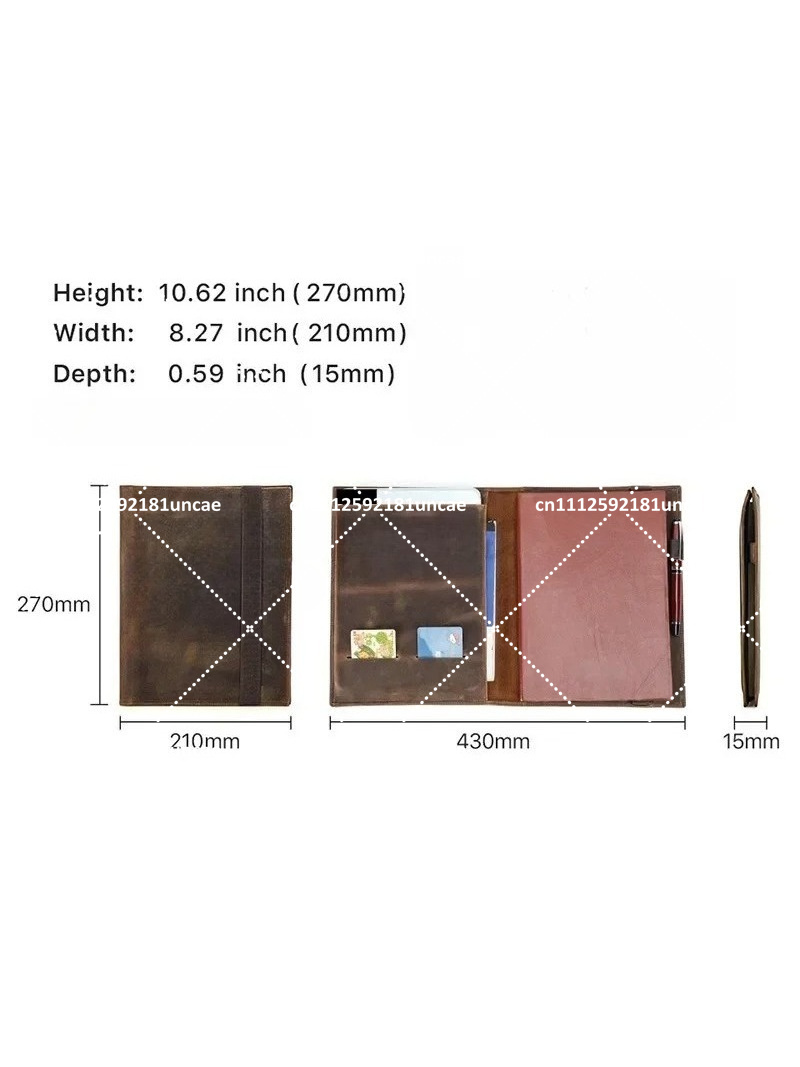B5 Retro Leather Document Fold – обзор и цена Document Organizer Folder