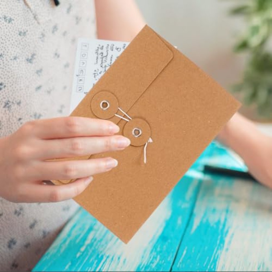 20Pcs Kraft Paper Wire Organiz – обзор и цена Document Organizer Folder