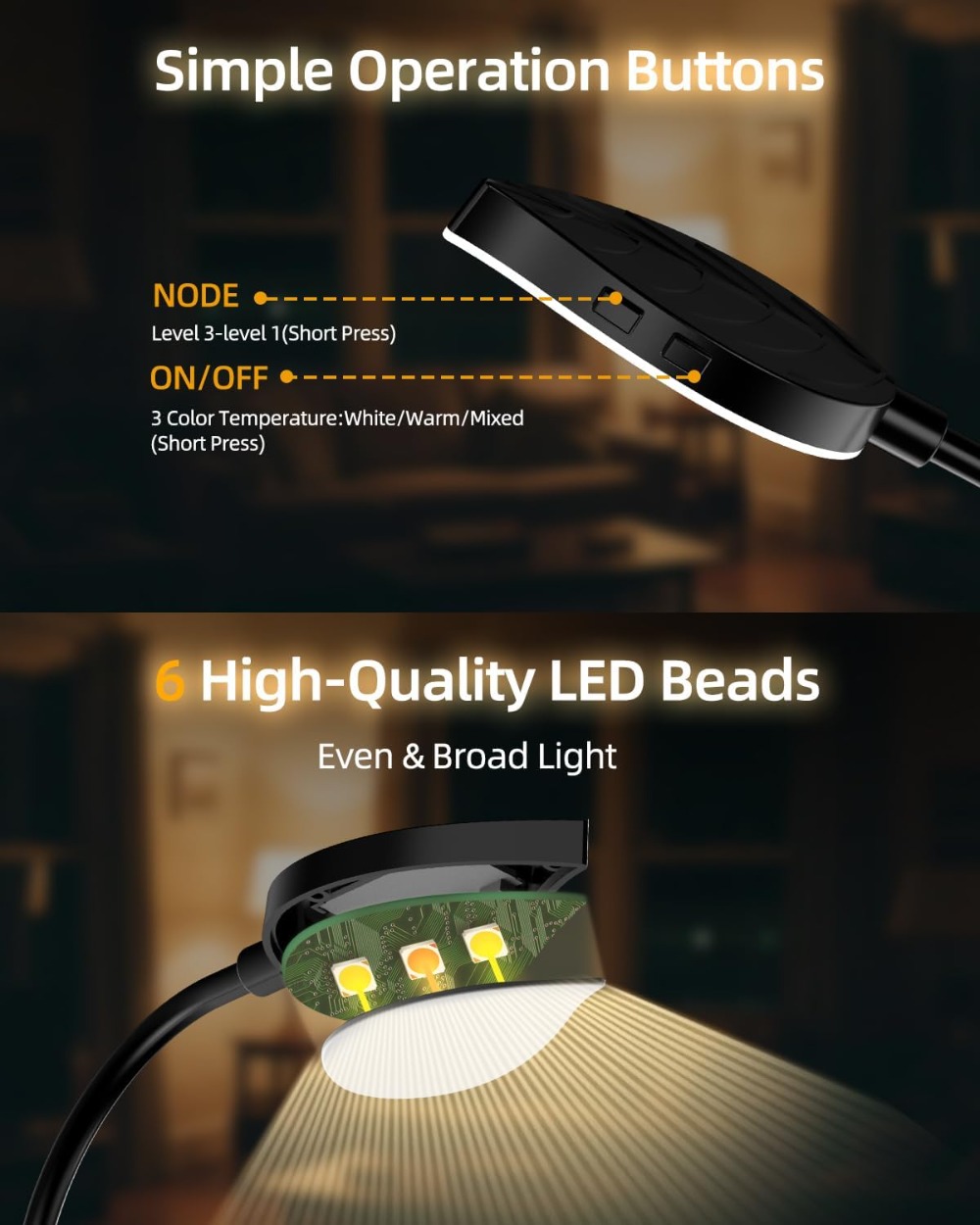 Rechargeable Book Light for Re – обзор и цена Book Light Flexible