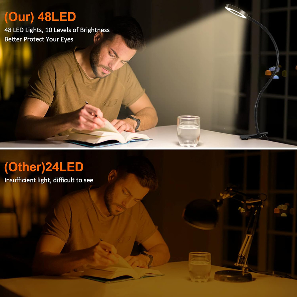 360° Flexible 48 LEDs Desk Lam – обзор и цена Book Light Flexible