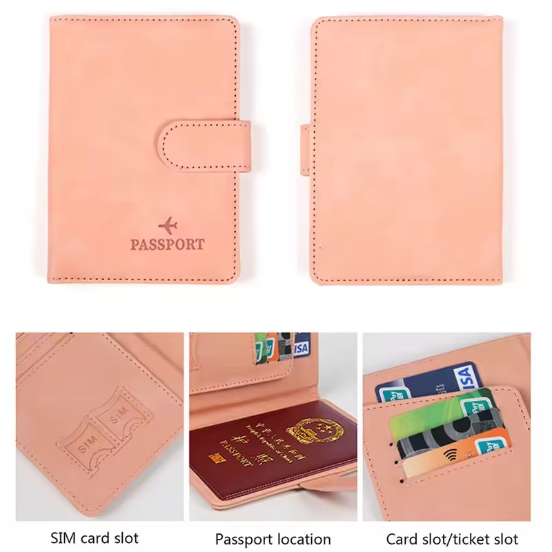 Leather Passport Holder Cover  – обзор и цена Travel Accessories Rfid