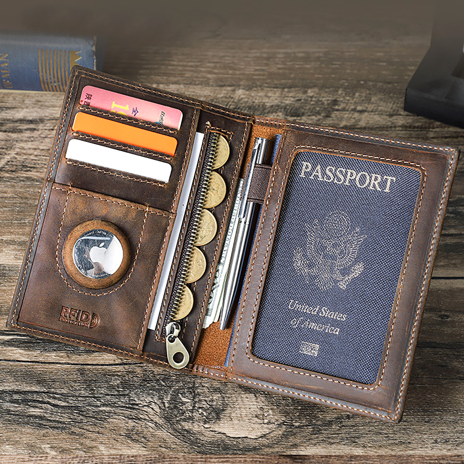 Custom Logo Genuine Leather Sl – обзор и цена Travel Accessories Rfid