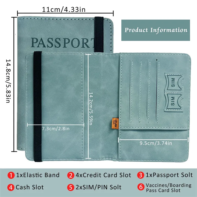 Women Men RFID Vintage Busines – обзор и цена Travel Accessories Rfid
