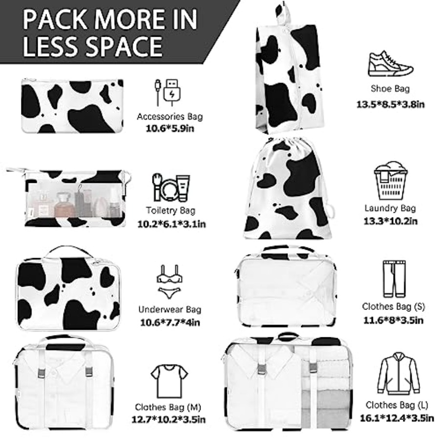 8 Set Packing Cubes for Travel – обзор и цена Shoe Bag Travel