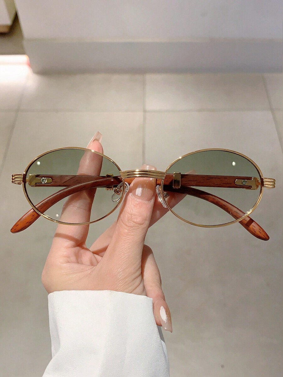 Retro Oval Frame Wood Grain Te – обзор и цена Travel Accessories Unisex