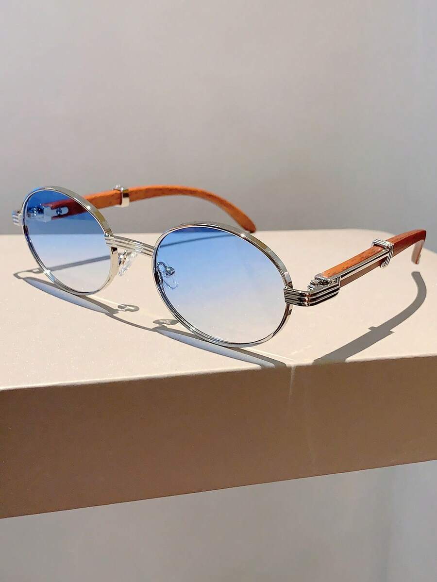 Retro Oval Frame Wood Grain Te – обзор и цена Travel Accessories Unisex