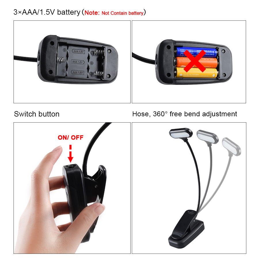 Mini Portable LED Book Light F – обзор и цена Book Light Flexible