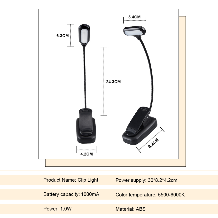 Mini Portable LED Book Light F – обзор и цена Book Light Flexible