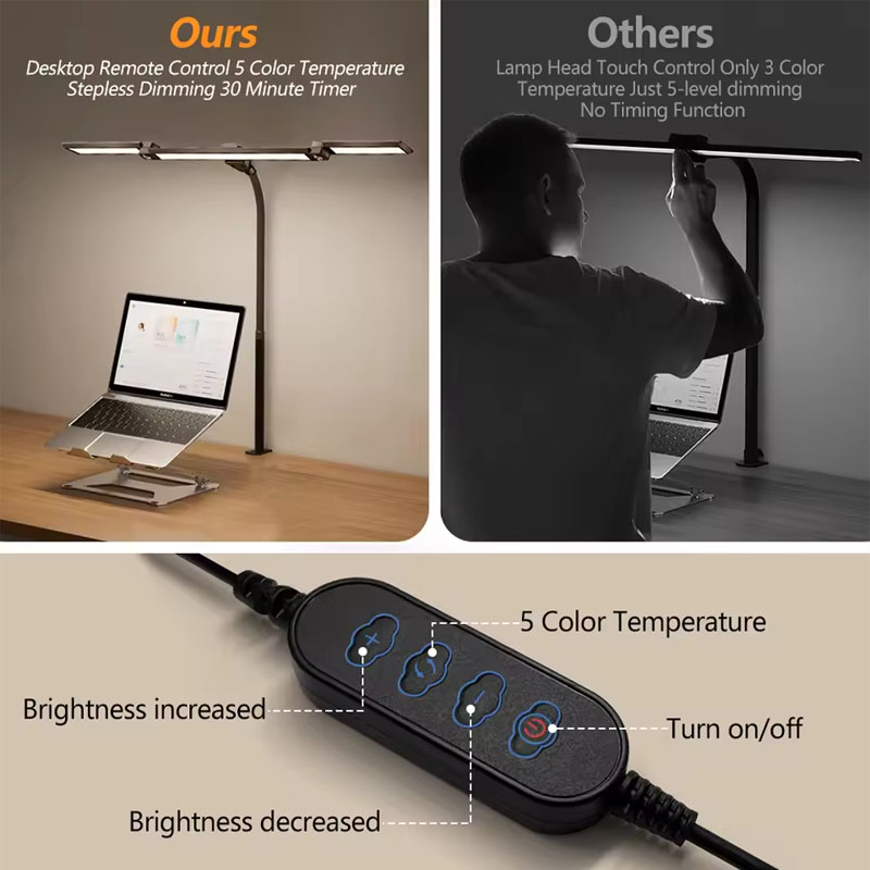 LED Desk Lamp Eye-Caring Desk  – обзор и цена Book Light Flexible